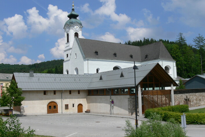 Basilica of Kleinmariazell ( Lower Austria ). Church and monastery buildings.