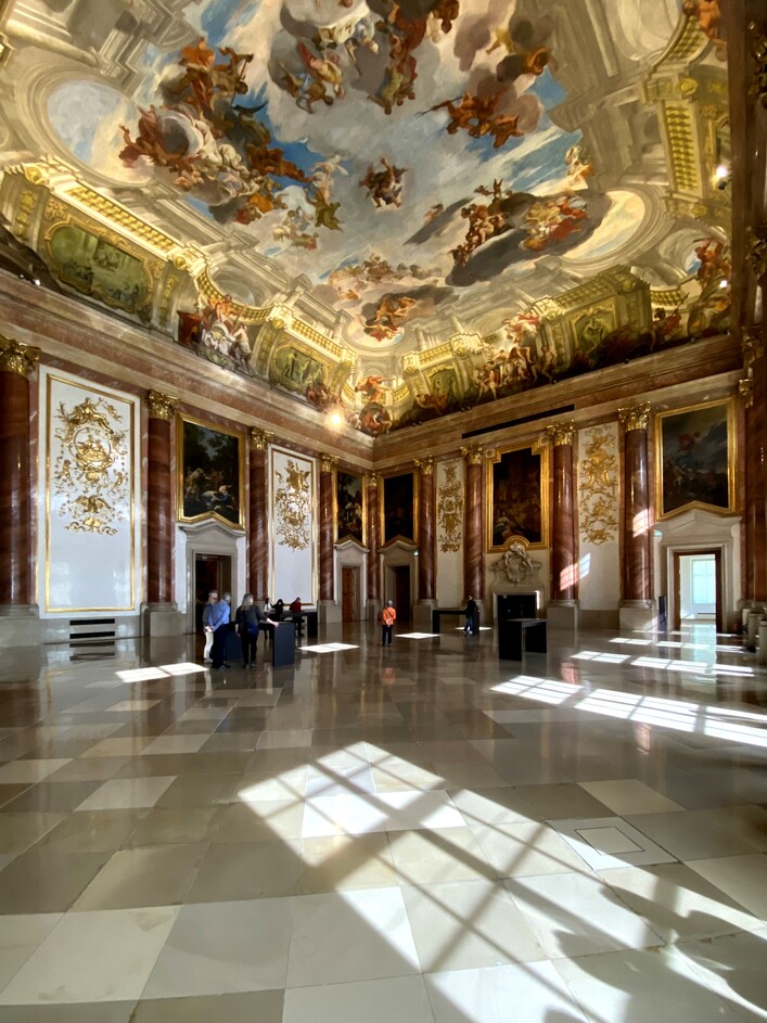 Herkulessaal (i. e. Hercules hall) in Liechtenstein garden palace, Alsergrund district, Vienna