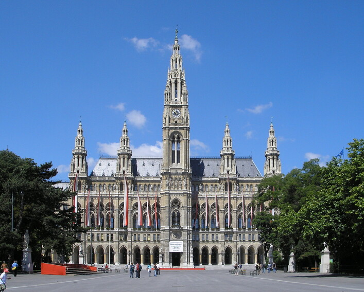 Rathaus (Town hall) in Vienna, Austria