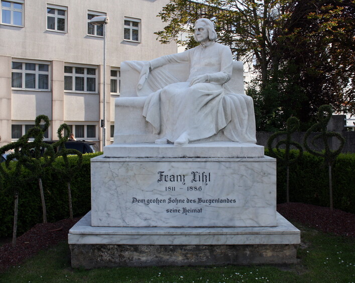 Denkmal von Franz Liszt in Eisenstadt.