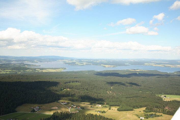 Blick auf den Moldaustausee