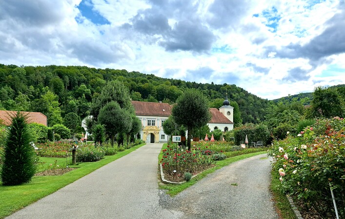 Rectory in Pitten mit Rosengarten
