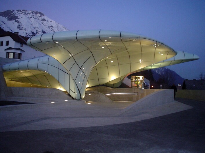 top station of Hungerburgbahn funicular in Innsbruck