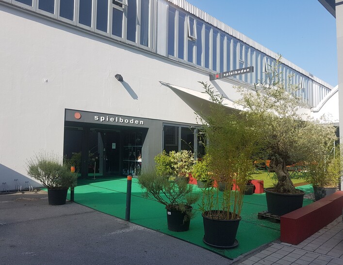 Spielboden is the largest cultural center in Austrian state Vorarlberg. The Spielboden is located in Dornbirn in the former textile factory "Rhombergs Fabrik" in the district Rohrbach.