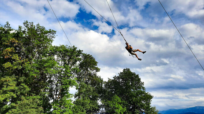 Titelbild Hochseilgarten Schaukel