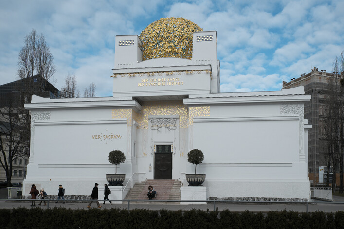 Wiener Secessionsgebäude, Friedrichstraße 12, im 1. Gemeindebezirk (Innere Stadt) in Wien (Österreich)