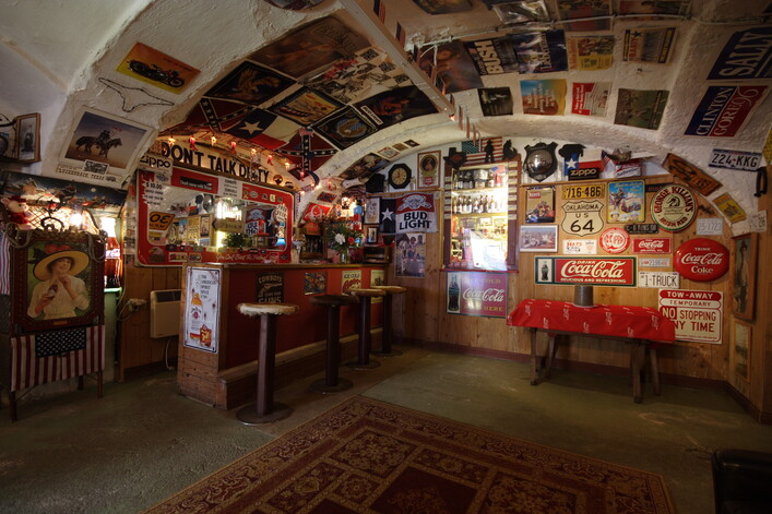 Saloon des Cowboymuseums in Linz/Pichling