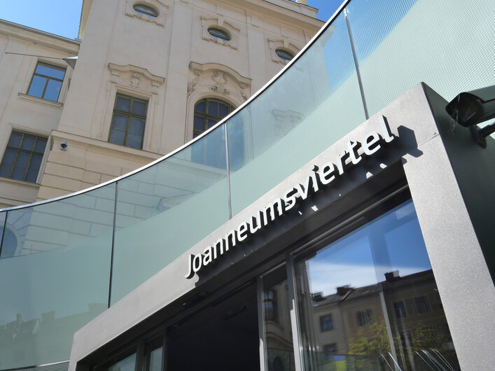 New Joanneum, Graz. New entrance to the museums.
