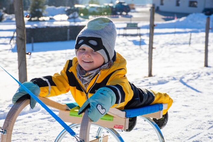 Rodeln auf der Rodelbahn Liebenberg