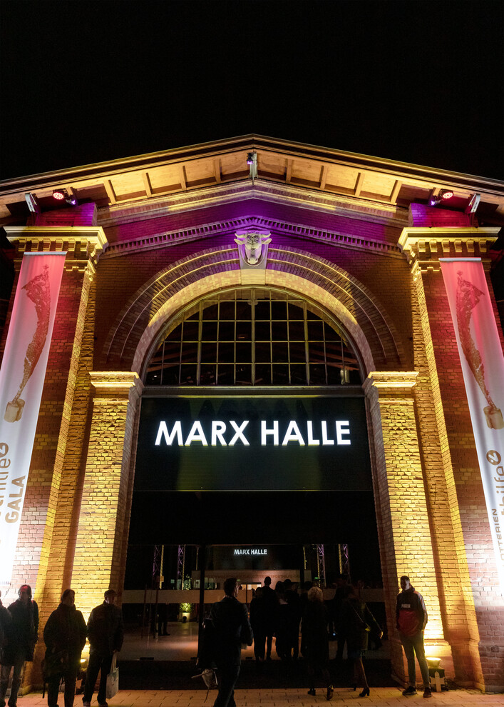 Marx-Halle in Sankt Marx, Vienna, Austria on the evening of the gala for Austria's Sports Personalities of the Year2019.