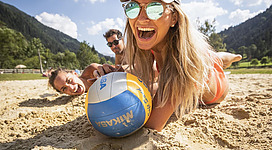 Beachvolleyball spielen beim Seestüberl