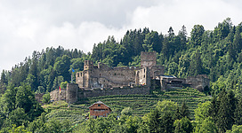 Castle ruin Glanegg in Mautbruecken #1, municipality Glanegg, district Feldkirchen, Carinthia, Austria, EU