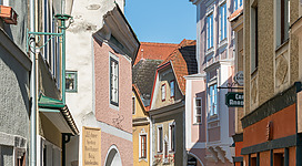Kirchengasse in Ybbs an der Donau, Lower Austria, Austria