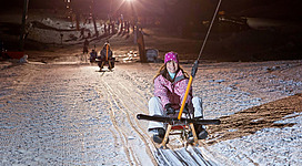 Nachtrodeln auf der Grafenwiese in Tauplitz