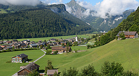 Bizau in the Bregenz Forest, Vorarlberg, Austria