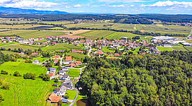 Luftaufnahme von Gersdorf an der Feistritz
