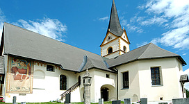 Parish church Saint George, municipality Koettmannsdorf, district Klagenfurt Land, Carinthia, Austria, EU
