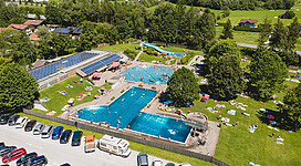 Schwimmen und entspannen im Freischwimmbad Mittersill