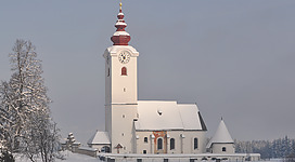 Parish church Saint Lambertus at Radsberg, market town Ebenthal, district Klagenfurt Land, Carinthia, Austria, EU