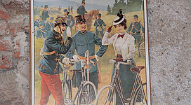 Ausstellungsstücke vorrangig österreichischer Provinienz im Fahrradmuseum in Vösendorf, NIederösterreich