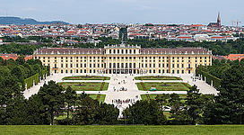 Schönbrunn Palace in Vienna, Austria