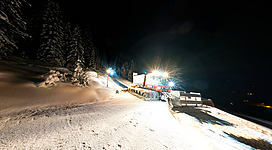 Mondscheinrodeln in Embach