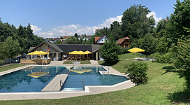 Freibad Arbing (leeres Becken)