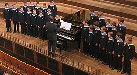Wien, Austria: Wiener Sängerknaben (Vienna Boys' Chorus) during a concert at the Wiener Musikverein