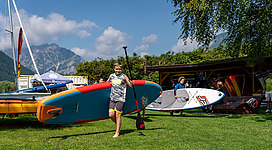 Wassersporteln am Achensee