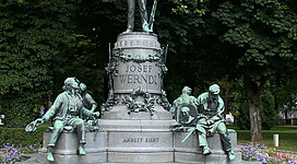 Josef Werndl-Denkmal in Steyr; Bildhauer: Viktor Tilgner