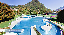 Parkbad Bad Ischl, Blick in Richtung Kaiservilla