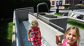 Quellfassung mit Kaltwasser-Fußbad