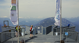 Die Aussichtsplattform 5 fingers (Fünf Finger) am Krippenstein