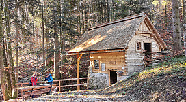 Reiserbauern Mühle Querformat mit Sonne