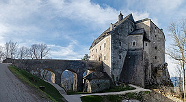 Altpernstein is a medieval castle in Micheldorf, Upper Austria. The erection begun around the year 1000. The surrounding area is the protected landscape lsg16 of Upper Austria.