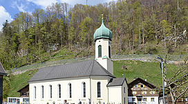 Pfarrkirche hl. Wolfgang, von Schnepfau.