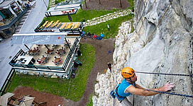 Klettern im Klettergarten