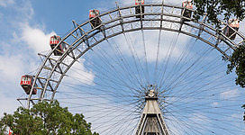 Riesenrad in the Prater, Vienna, Austria