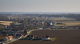 Blick auf den Ort Lang