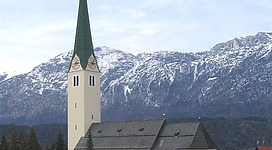 Kirchbichl, Parish Church of the Assumption from east.