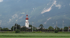 Radfeld, panorama from the village