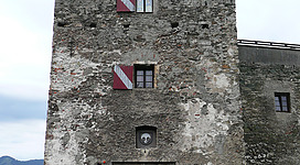 Bergfried der Burg Oberkapfenberg (Blickrichtung Nord)