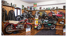 Ausstellungsraum Motorradmuseum in St. Georgen am Walde