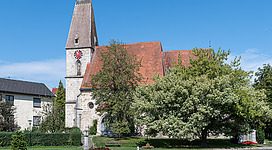 The parish church of Saint Margaret the Virgin is located in the center of the vilage Sipbachzell in Upper Austria.