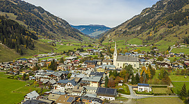 Drone shot of Rauris, Austria