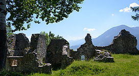 Castle ruins of Wolkenstein near Wörschach, Styria, Austria