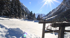 Eisstockschießen am Stillebach See