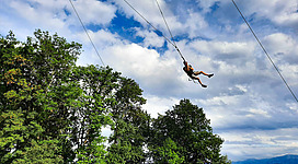 Titelbild Hochseilgarten Schaukel