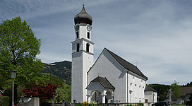 Pfarrkirche "Unsere Liebe Frau Unbefleckte Empfängnis" in Schlins, Vorarlberg.