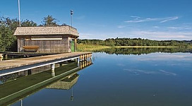 Schwimmen im Strandbad Perwang